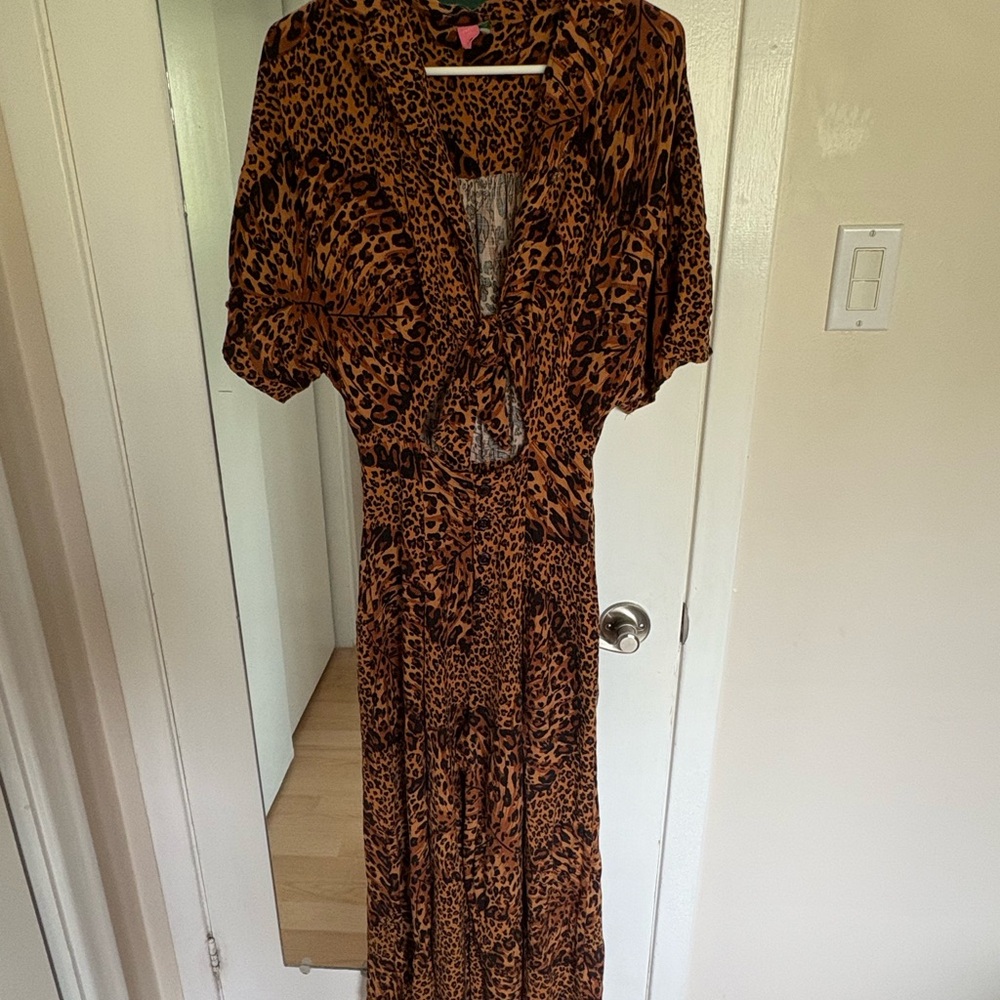 FARM Rio Leopard Print Maxi jumpsuit from Brazil